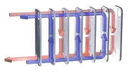 a single pass brazed plate diagram